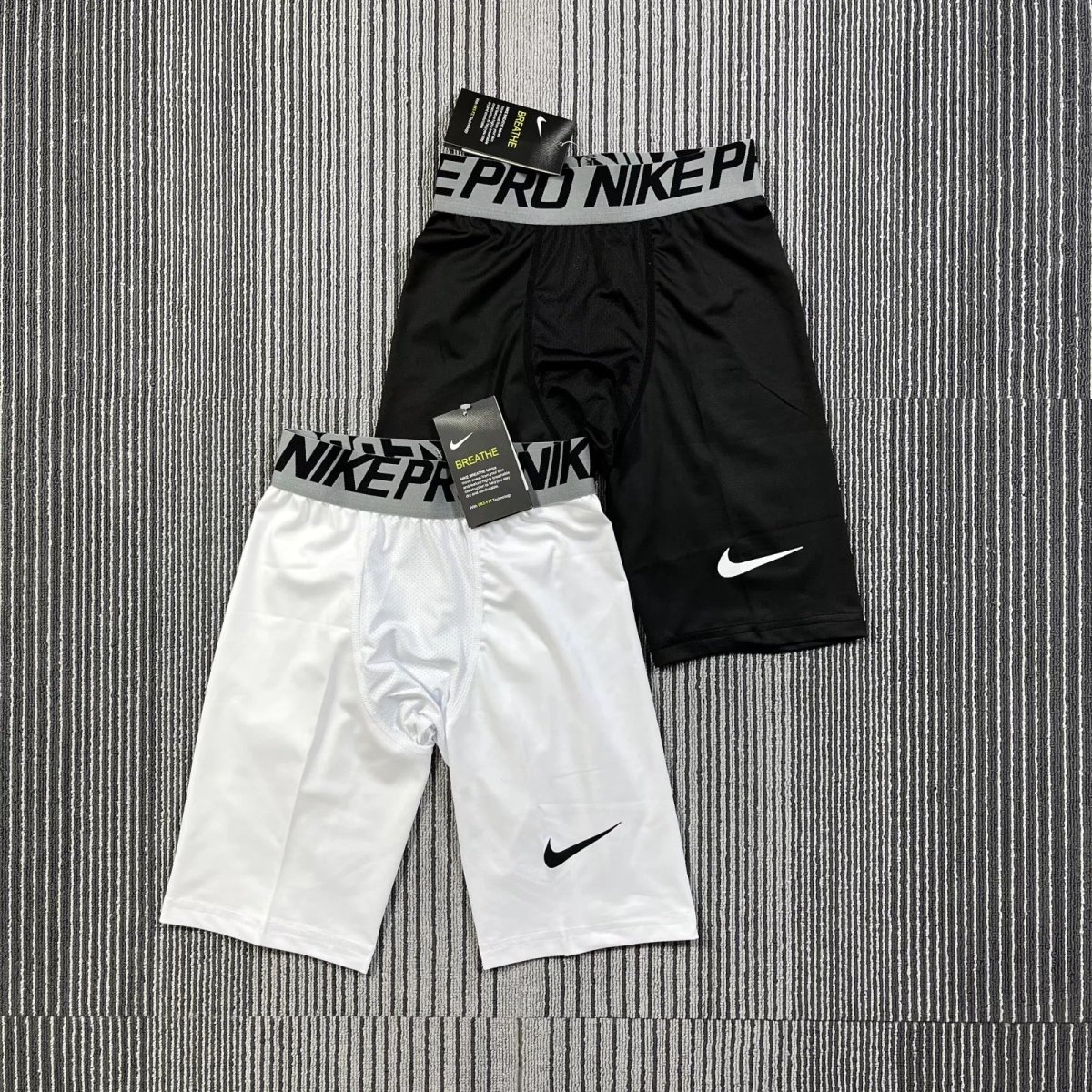 Short de compression Nike Pro homme – Noir & Blanc, respirant sport fitness – Image 3