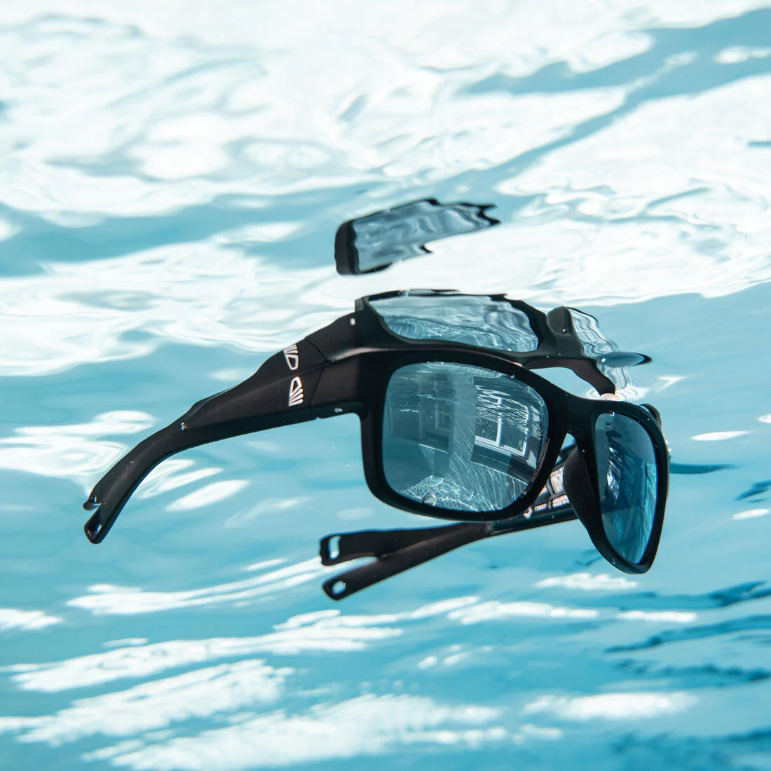 Lunettes de soleil polarisées flottantes voile adulte 100 taille m noir – Image 8