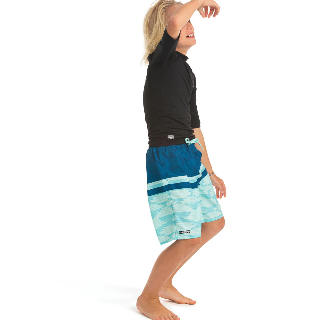 Short de bain long bleu – Image 4