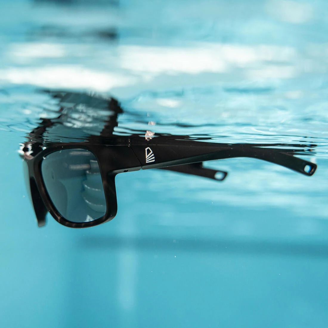 Lunettes de soleil polarisées flottantes voile adulte 100 taille m noir – Image 7