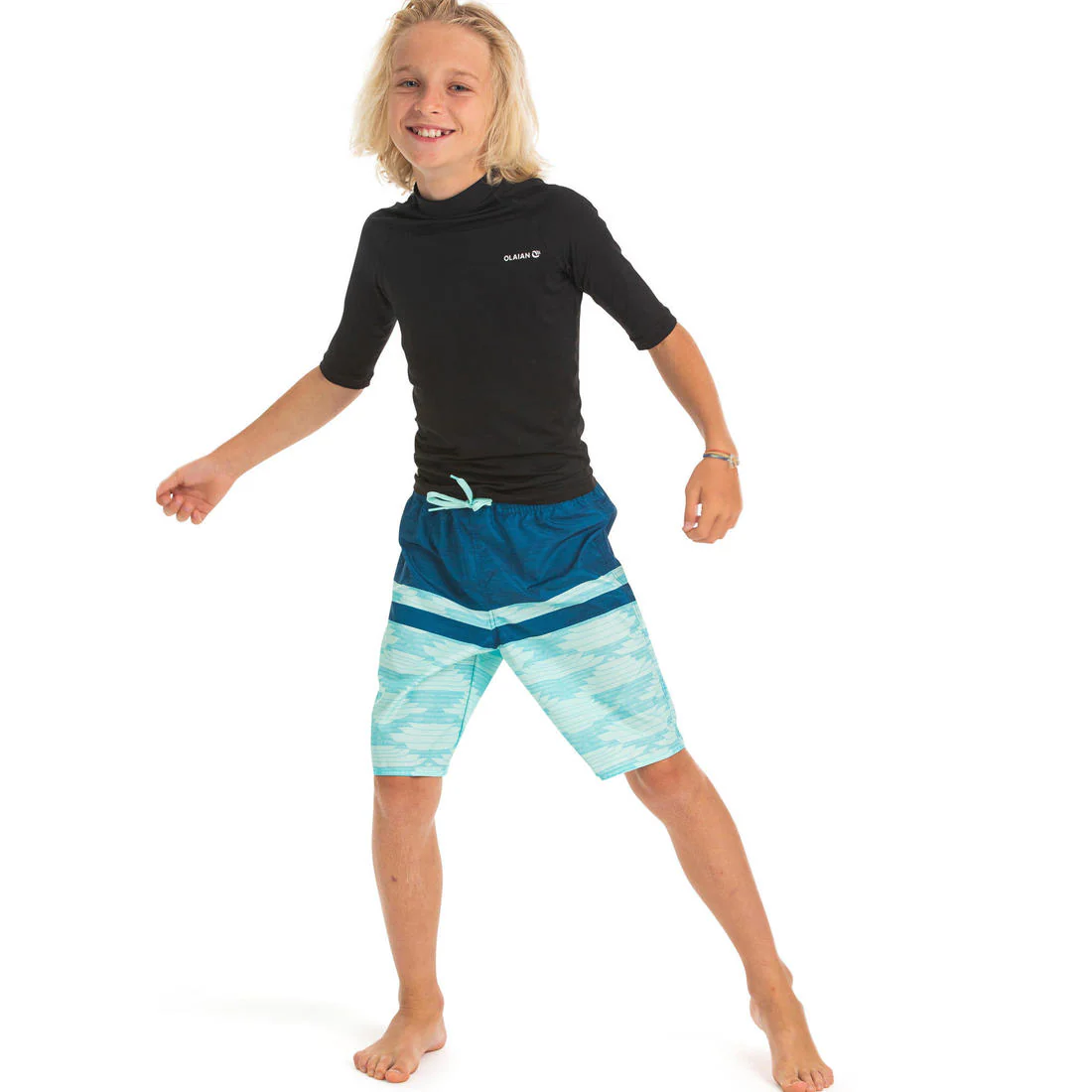 Short de bain long bleu – Image 6