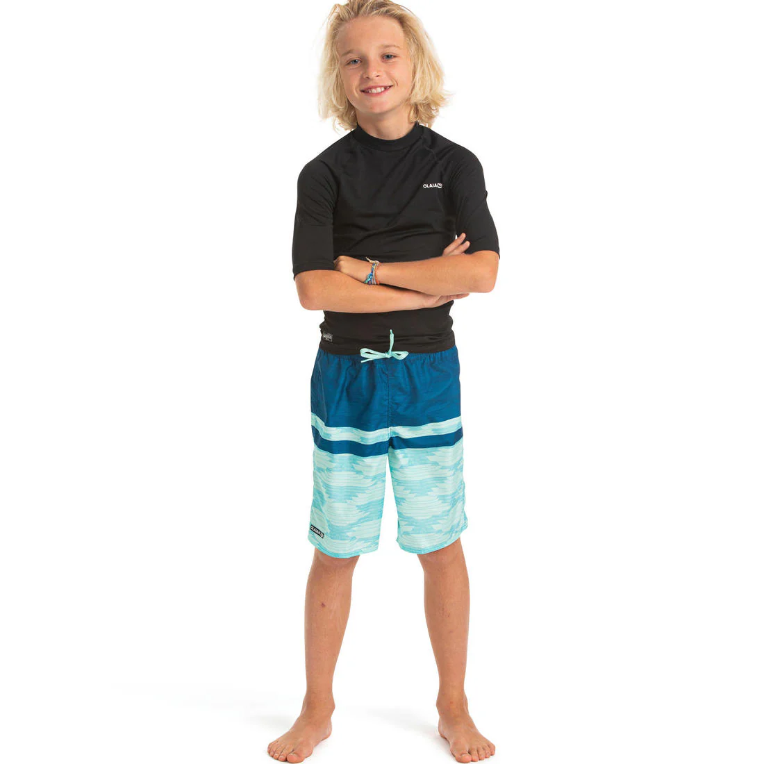 Short de bain long bleu – Image 5