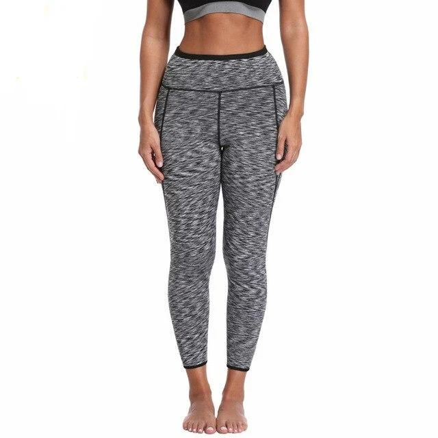 Pantalon Legging Minceur Femme Gris Néoprène - Effet Sauna 🔥 3 X plus rapide – Image 5