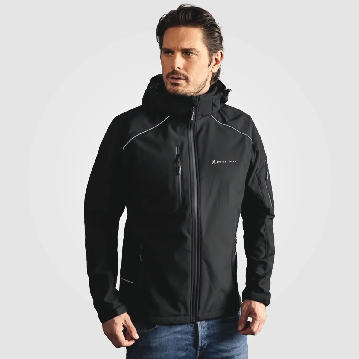 Veste imperméable homme randonnée Notos softshell – Image 3